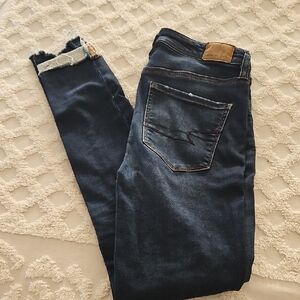 Women's Dark Blue American Eagle Jeans Sz 2